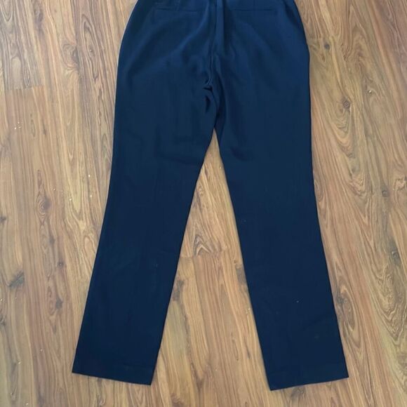 Ralph Lauren Edita navy pants wool  straight leg size 6 - Picture 4 of 6